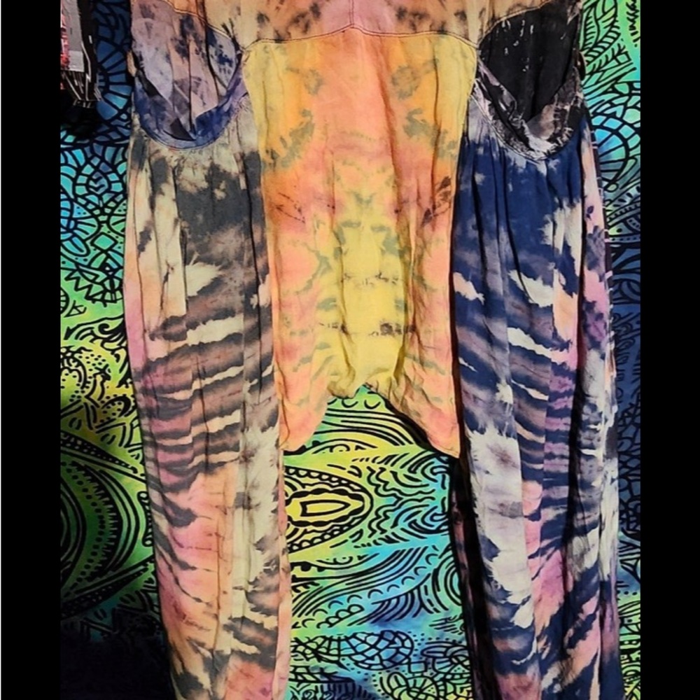 Hippie tie dye harem pants